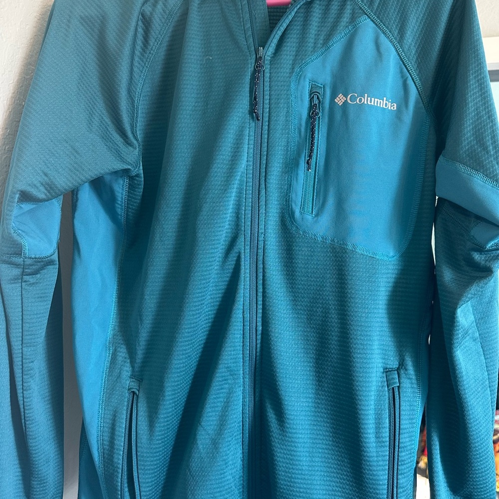 Columbia Turquoise Textured Jacket